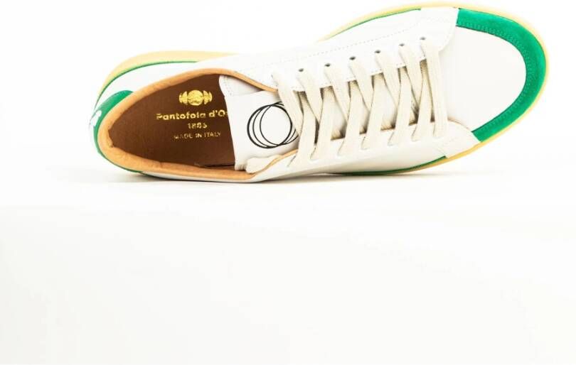 Pantofola D'Oro Heren Sneakers Wit Groen White Heren