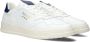 Pantofola D'Oro Lage Leren Sneakers met Blauwe Accenten White Heren - Thumbnail 2