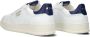 Pantofola D'Oro Lage Leren Sneakers met Blauwe Accenten White Heren - Thumbnail 3