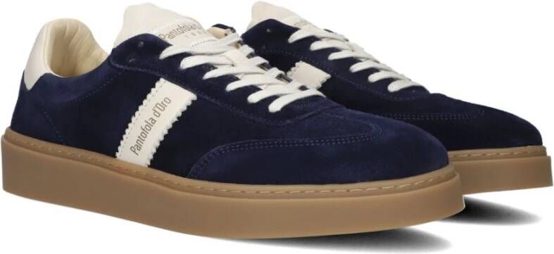 Pantofola D'Oro Lage Suède Sneakers Argentario Stijlvol Blue Heren