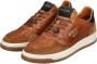 Pantofola d'Oro Sirmione Low Sneakers Leren Sneaker Heren Cognac - Thumbnail 11