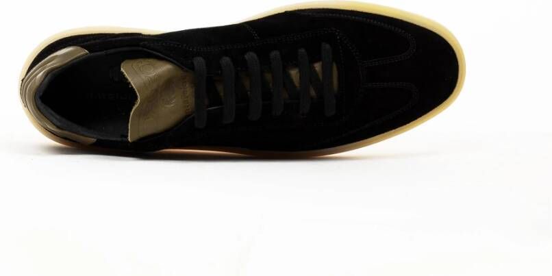 Pantofola D'Oro League Low Suede Sneakers Black Heren