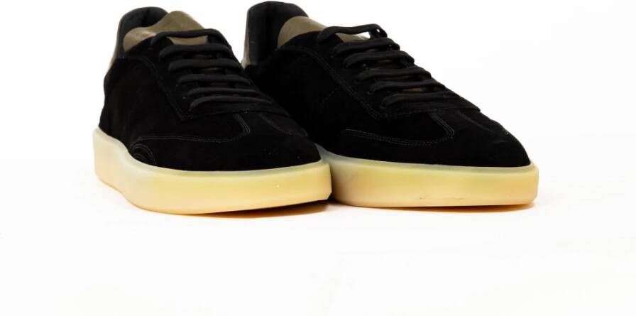 Pantofola D'Oro League Low Suede Sneakers Black Heren