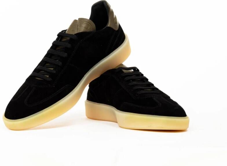 Pantofola D'Oro League Low Suede Sneakers Black Heren