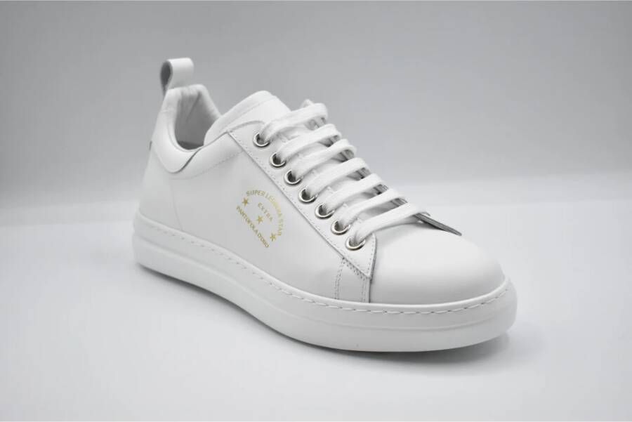 Pantofola D'Oro Witte Court Classic Platte Schoenen White Heren