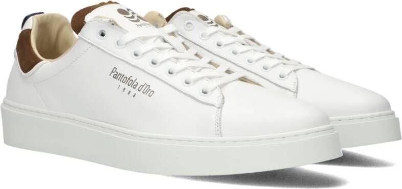 Pantofola D'Oro Witte Lage Top Sneakers Elba White Heren