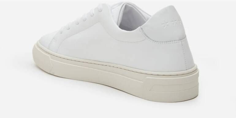 Pantofola D'Oro Witte Leren Eleganza Sneakers White Heren