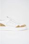 Pantofola D'Oro Witte leren sneaker met driesterrenlogo White Heren - Thumbnail 5