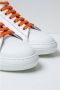 Pantofola D'Oro Witte Leren Sneakers Klassieke Stijl White Heren - Thumbnail 4