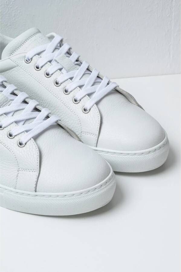 Pantofola D'Oro Witte Leren Sneakers Retrostijl White Heren