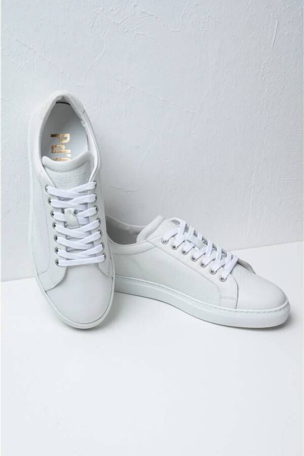 Pantofola D'Oro Witte Leren Sneakers Retrostijl White Heren