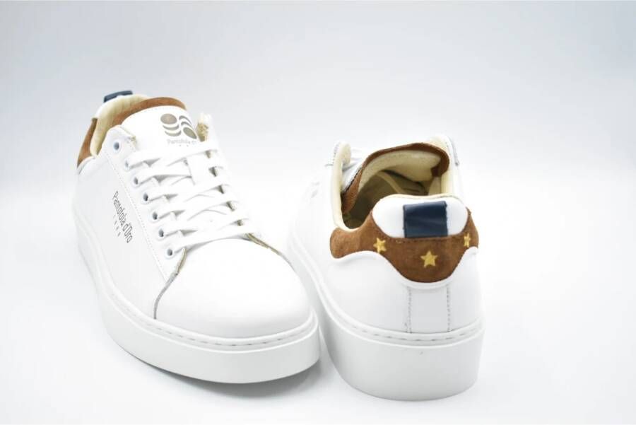 Pantofola D'Oro Witte Veterschoenen Elegante Stijl White Heren