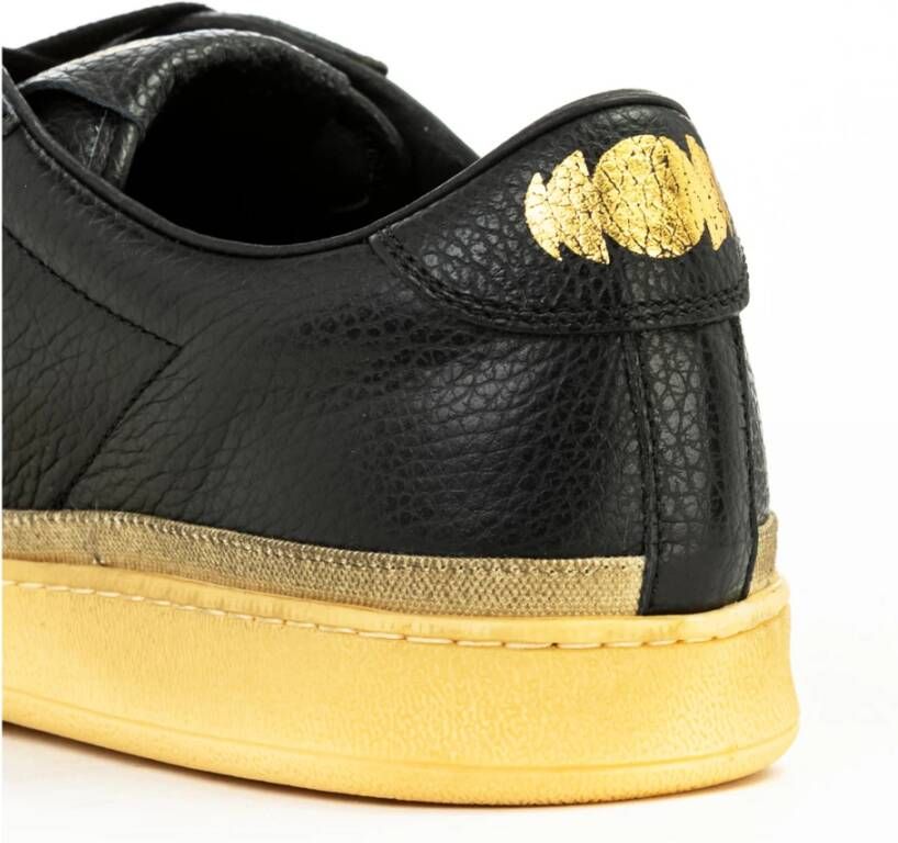 Pantofola D'Oro Zwarte Leren Sneakers voor Mannen en Vrouwen Black Heren