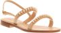 Paola Fiorenza Beige Suède Dubbele Band Sandalen Beige Dames - Thumbnail 2