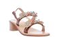 Paola Fiorenza Leren Sandalen met Strass voor Dames Brown Dames - Thumbnail 2