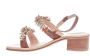 Paola Fiorenza Leren Sandalen met Strass voor Dames Brown Dames - Thumbnail 3