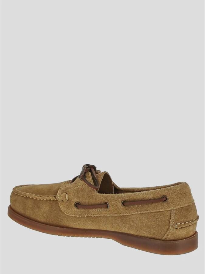 Paraboot Beige Leren Loafers Beige Heren