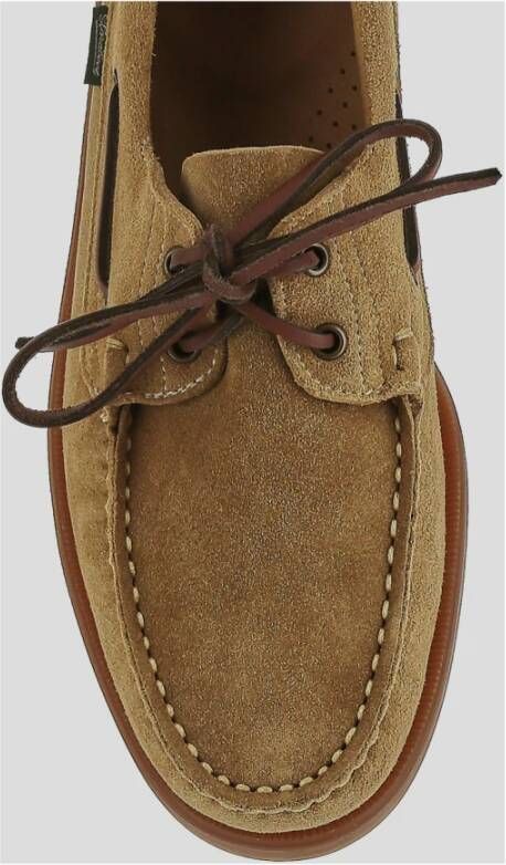 Paraboot Beige Leren Loafers Beige Heren