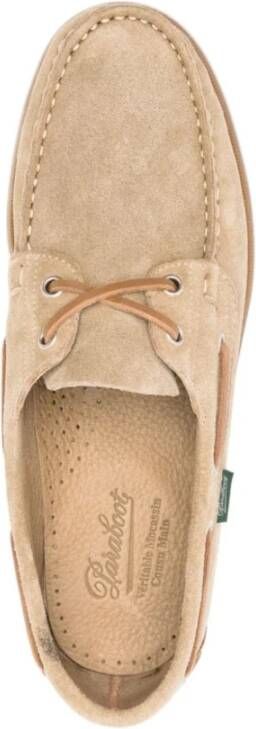 Paraboot Beige Suède Loafers Beige Heren