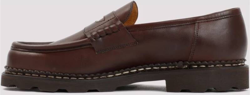 Paraboot Bruine Leren Loafers Brown Heren