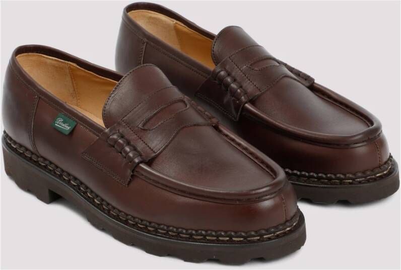 Paraboot Bruine Leren Loafers Brown Heren