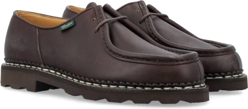 Paraboot Klassieke Leren Veterschoenen Brown Heren