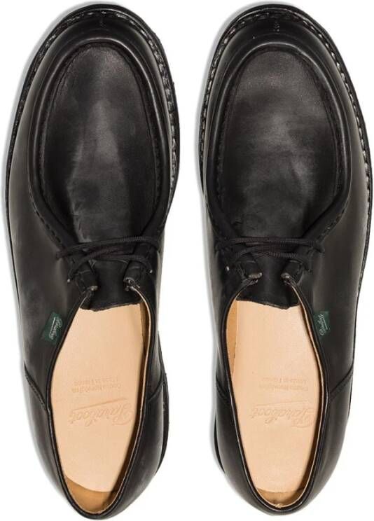 Paraboot Klassieke Zwarte Leren Veterschoenen Black Heren