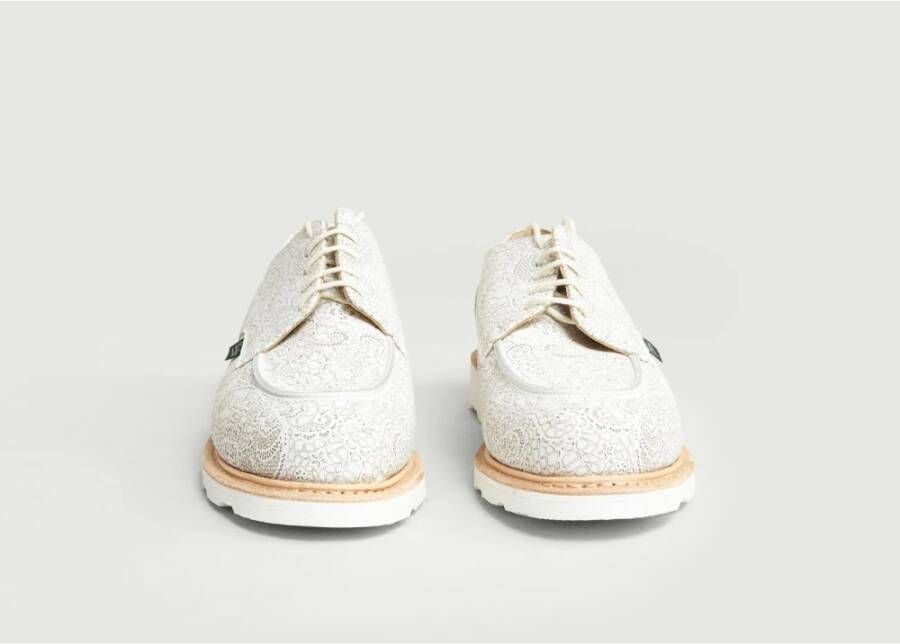 Paraboot Laser Lace Leren Derbies White Dames