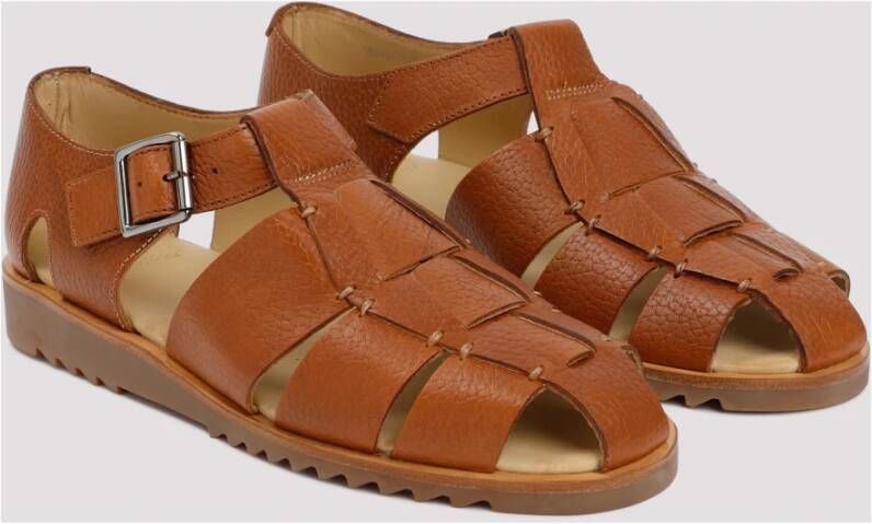 Paraboot Leren Pacific Sandalen Brown Heren