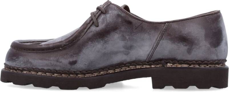 Paraboot Marmer-effect Leren Derby Schoenen Gray Heren