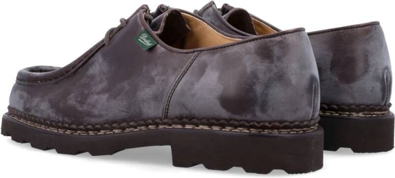 Paraboot Marmer-effect Leren Derby Schoenen Gray Heren