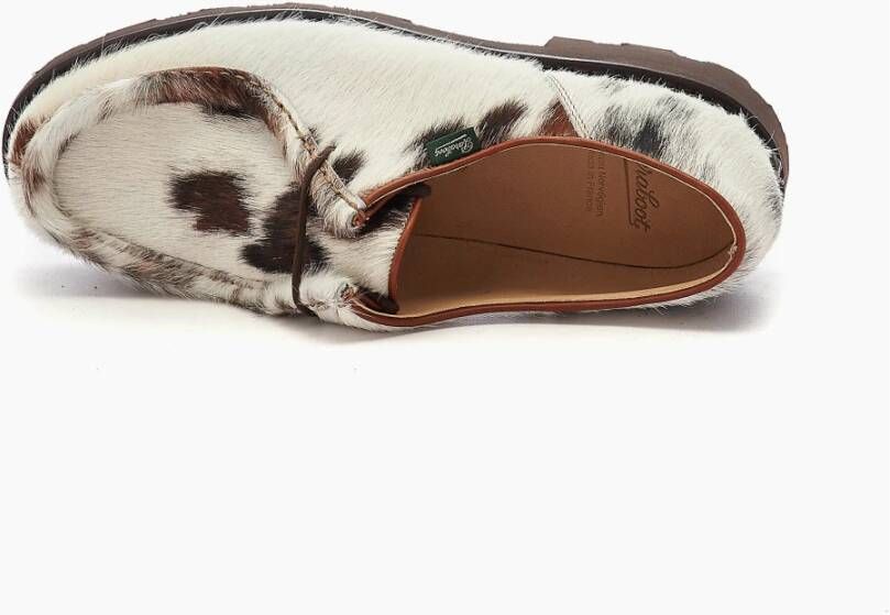 Paraboot Norman Cowhide Hair Leren Schoen White Heren