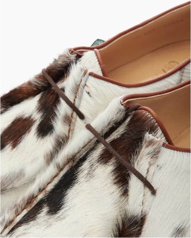 Paraboot Norman Cowhide Hair Leren Schoen White Heren