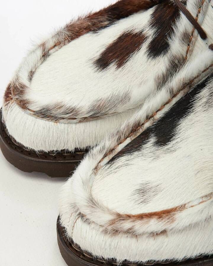 Paraboot Norman Cowhide Hair Leren Schoen White Heren