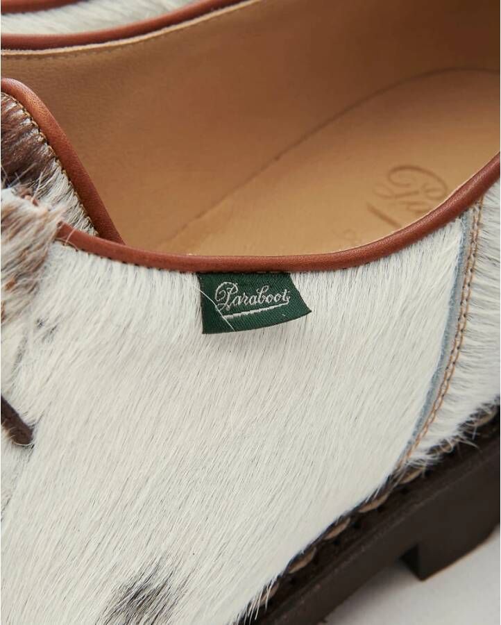 Paraboot Norman Cowhide Hair Leren Schoen White Heren