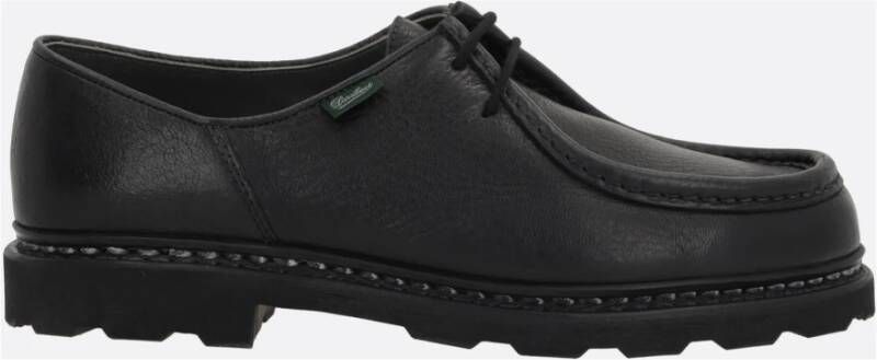 Paraboot Zwarte leren Derby schoenen Black Heren