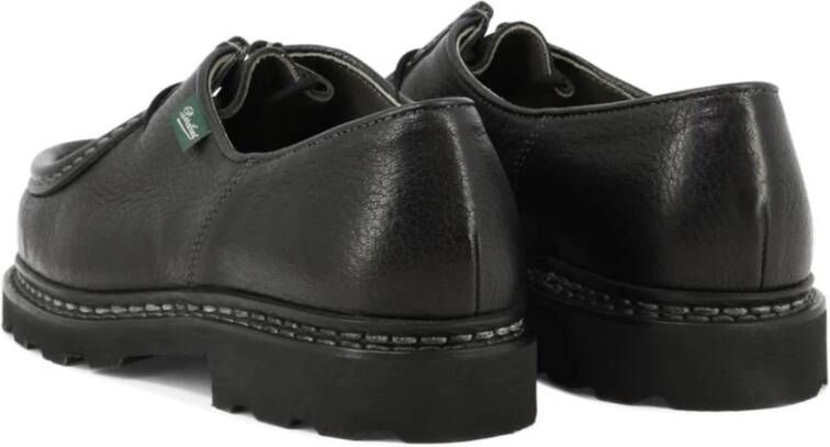 Paraboot Zwarte leren Derby schoenen Black Heren