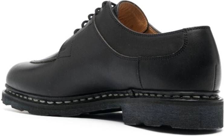 Paraboot Zwarte leren Derby schoenen Black Heren