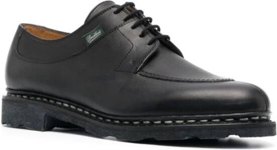 Paraboot Zwarte leren Derby schoenen Black Heren