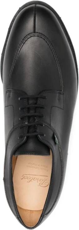 Paraboot Zwarte leren Derby schoenen Black Heren