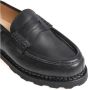 Paraboot Zwarte leren loafer met zichtbare stiksels Brown Heren - Thumbnail 3