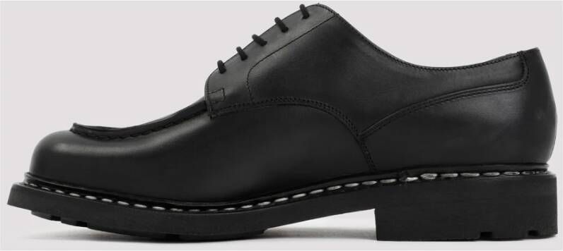 Paraboot Zwarte Leren Veterschoenen Black Heren