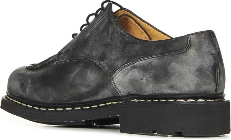 Paraboot Zwarte leren veterschoenen Black Heren