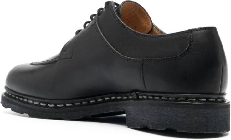 Paraboot Zwarte leren veterschoenen Black Heren