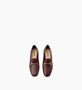 Parallele Bordeaux Leren Mocassin Ornament Accessoire Purple Dames - Thumbnail 3