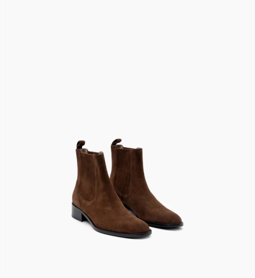 Parallele Chelsea Boot in Cognac Suède Brown Dames