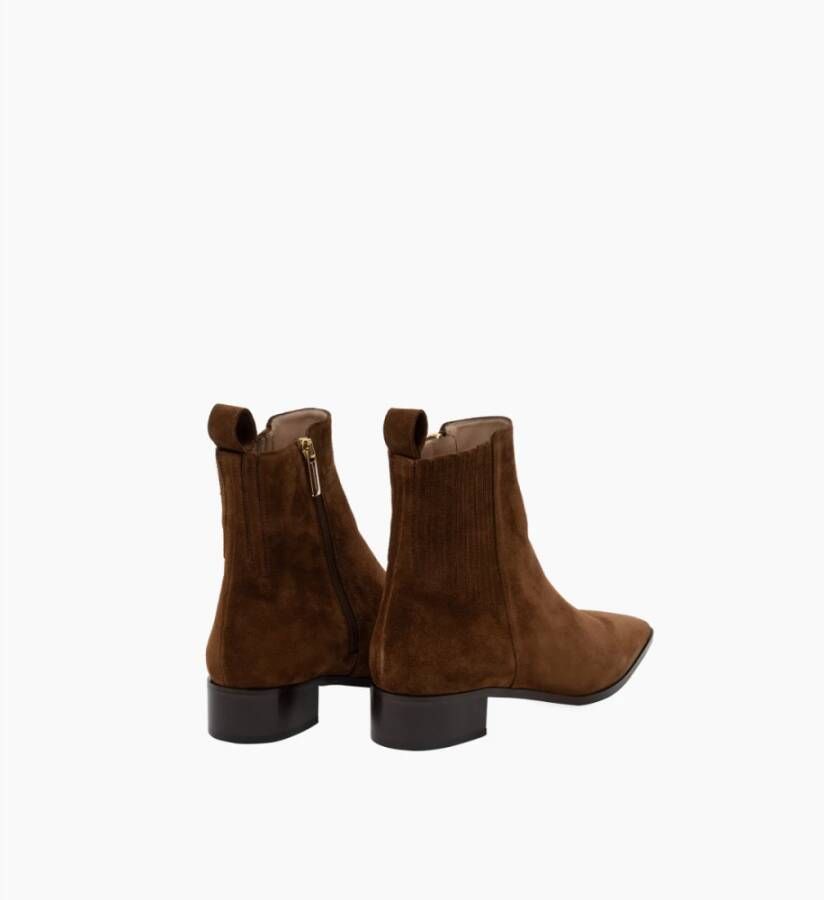 Parallele Chelsea Boot in Cognac Suède Brown Dames