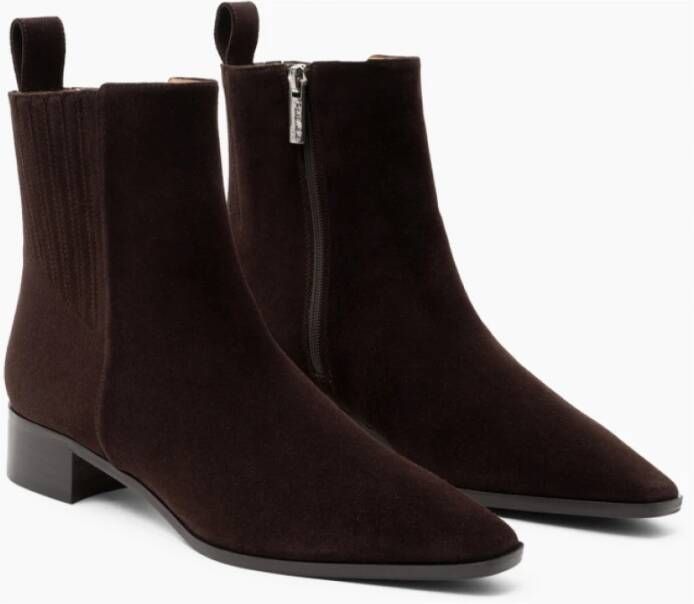 Parallele Suede Chelsea Boot Espresso Brown Dames