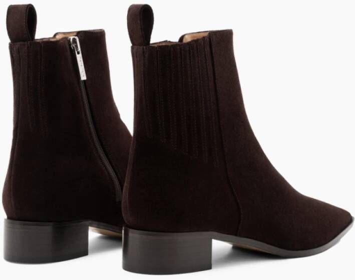 Parallele Suede Chelsea Boot Espresso Brown Dames