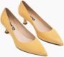 Parallele Gele Suède Puntige Pump Yellow Dames - Thumbnail 2